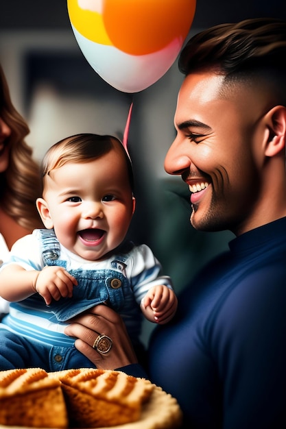 buona festa del papà per l'uomo di famiglia