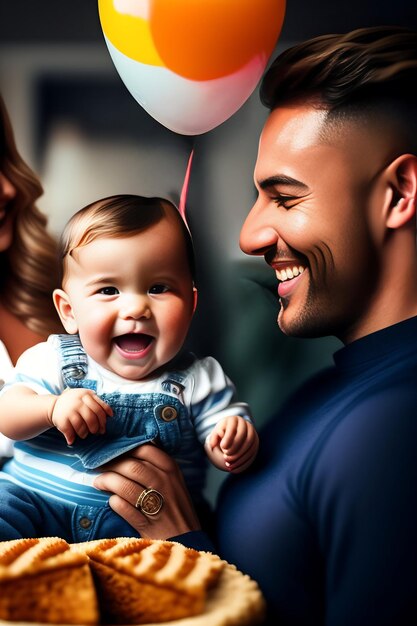 buona festa del papà per l'uomo di famiglia