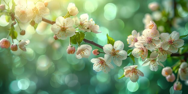 Buona Pasqua colorate uova di cioccolato di Pasqua con fiori di ciliegio piano sullo sfondo elegante tenero