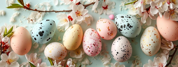 Buona Pasqua e uova Focalizzazione selettiva IA generativa