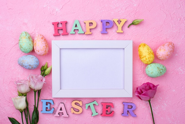 Buona Pasqua testo da lettere colorate