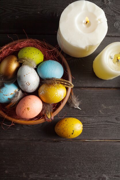 Buona Pasqua! Uova di Pasqua In legno