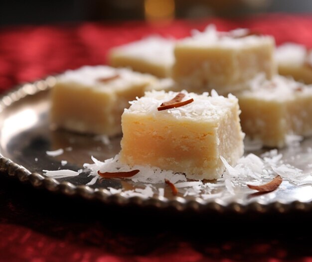 Burfi di cocco lussuoso