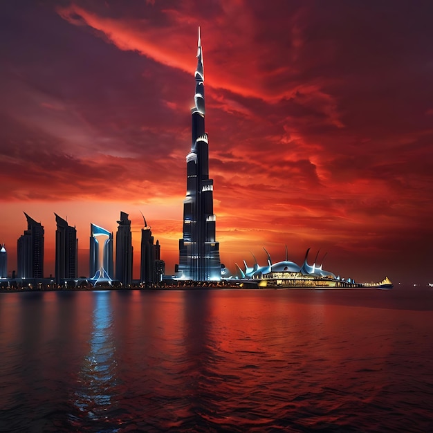 Burj Khalifa generato dall'AI