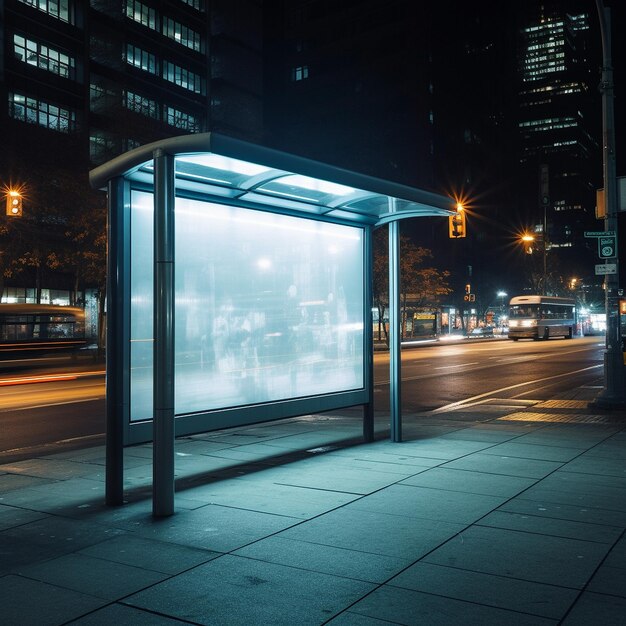 Bus stop mockup