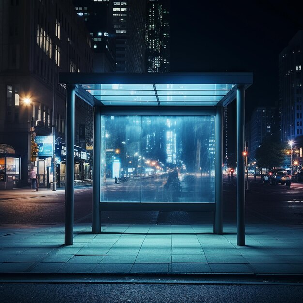 Bus stop mockup