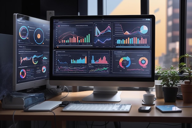 Business Analytics to Software Sbloccare l'automazione della visualizzazione dei dati sul monitor del computer