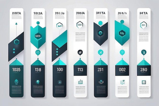 business data visualization timeline infographic icons designed for abstract background template milestone element modern diagram process technology digital marketing data presentation chart vector