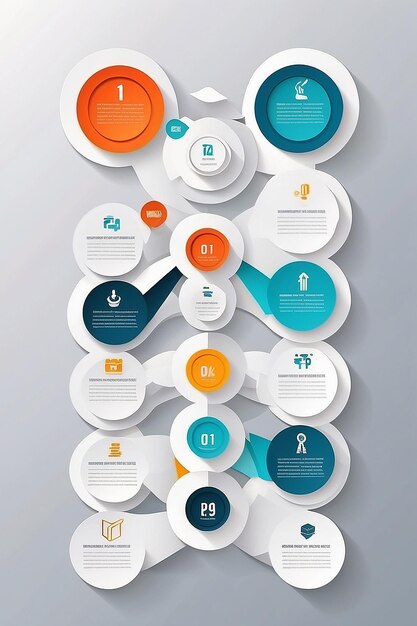 Business Infographics cerchio stile origami illustrazione vettoriale può essere utilizzato per il workflow layout diagramma banner numero opzioni step up opzioni web design