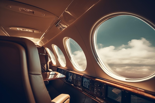 Business jet moderno Genera AI