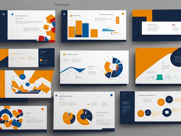 Business Presentation Brochure Guide Design o Pitch Deck Slide Template o Sales Guide Slider