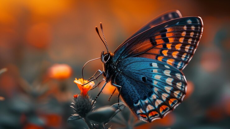 butterfly on flowers