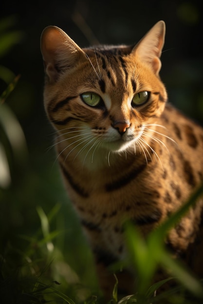 c'è un gatto che sta guardando l'ai generativa della telecamera