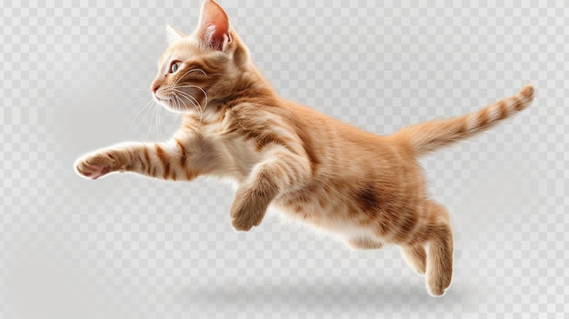 c'è un gatto che sta saltando in aria generativo ai