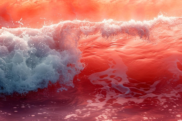 C'è un'onda che arriva sulla riva dell'oceano generativo ai