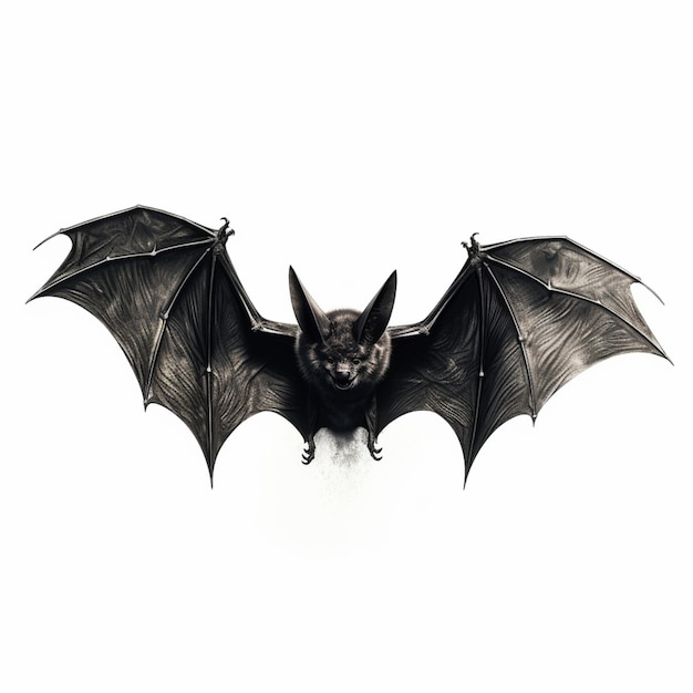 c'è un pipistrello che vola nel cielo con le ali spiegate generatrici di ai