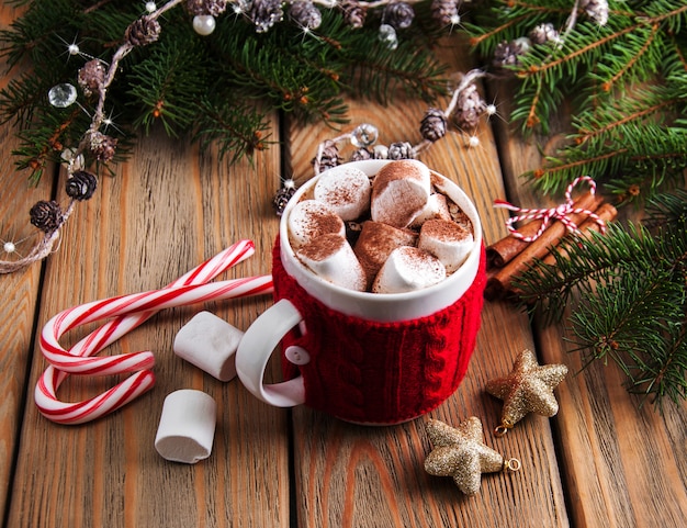 Cacao di Natale con marshmallow