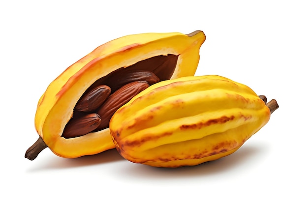 Cacao isolato su sfondo bianco