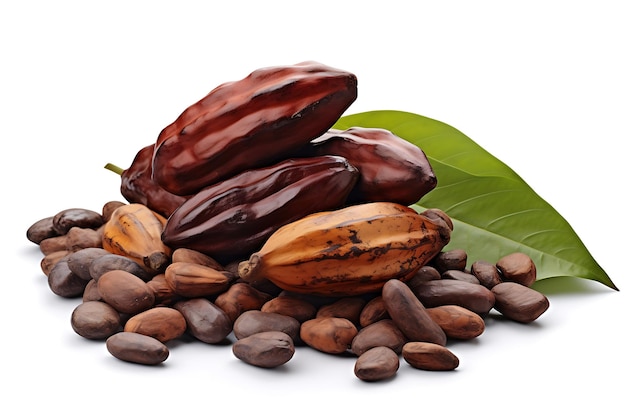 Cacao isolato su sfondo bianco