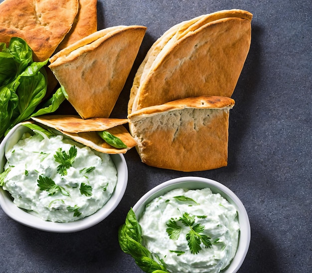 Cacik fatto in casa Piatto di yogurt Caciki Tzatziki