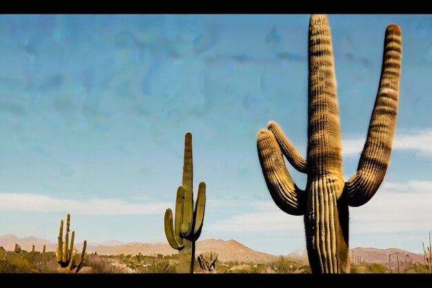 Cactus arrotondati nel giardino tropicale