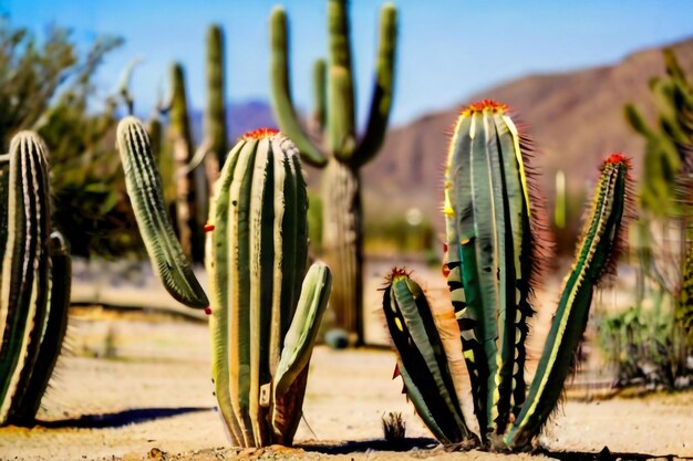 cactus con semi in piccoli vasi