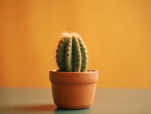 Cactus in un vaso isolato Sfondo vacanza Cinco de Mayo con cactus messicano