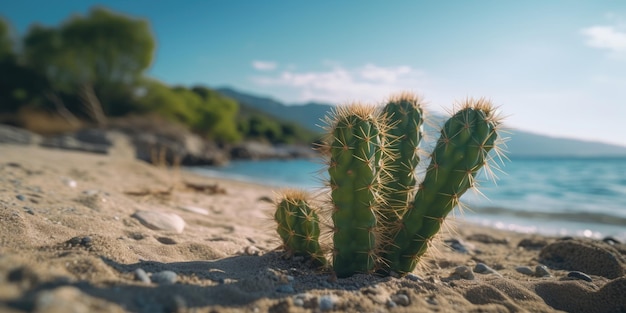 cactus sulla spiaggia