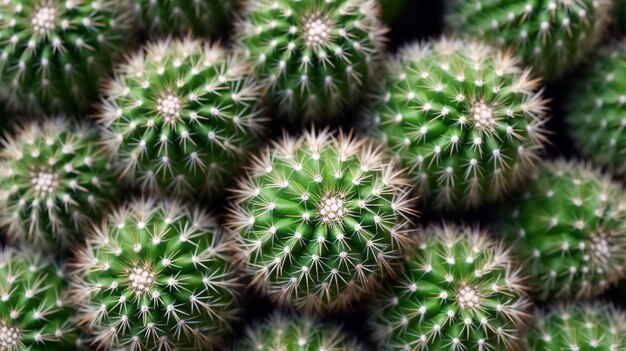 cactus verde in fiore