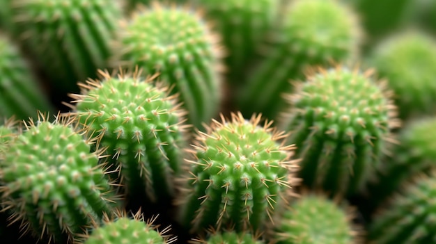 cactus verde in fiore