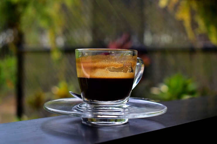 Foto caffè caffè, panna, ghiaccio, latte, cibo, bevande, dessert,