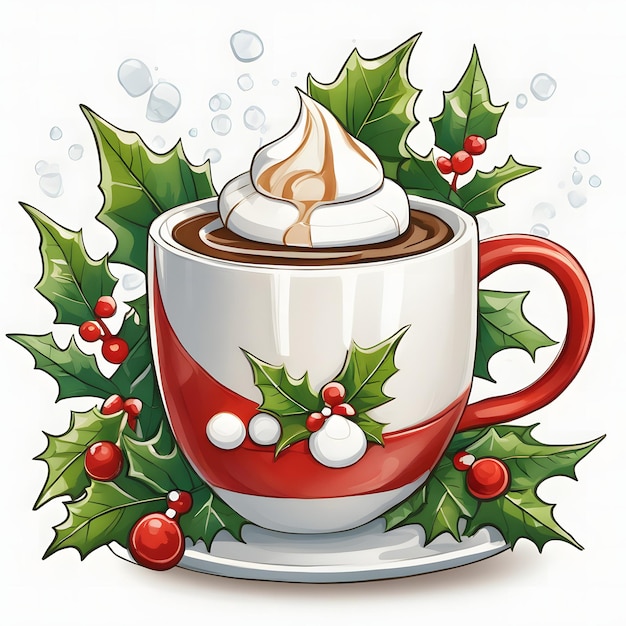 Caffè caldo di Natale Clipart
