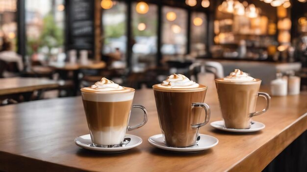 Caffè con effetto sfocato