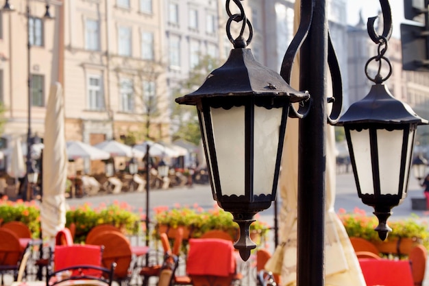 Caffè del mercato cittadino a Cracovia