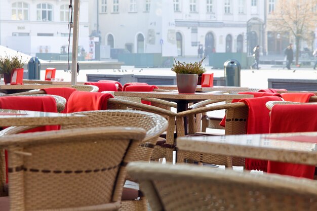 Caffè del mercato cittadino a Cracovia