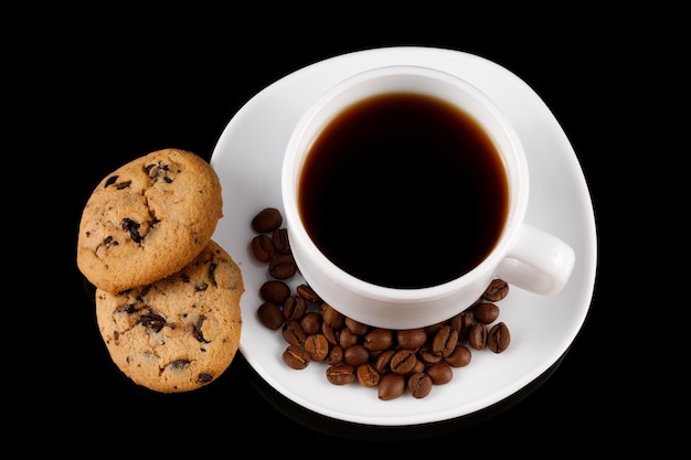 Caffè e biscotti Colazione dolce appetitosa fatta in casa