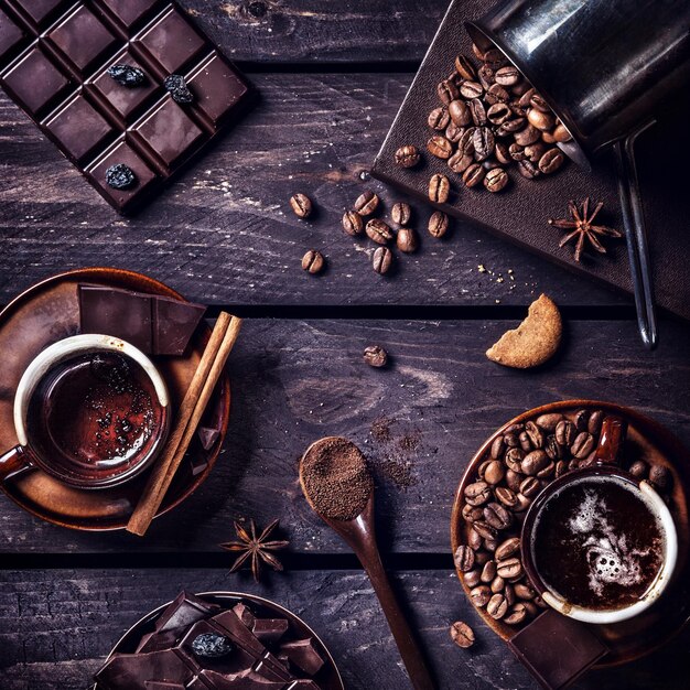 Caffè e cioccolato