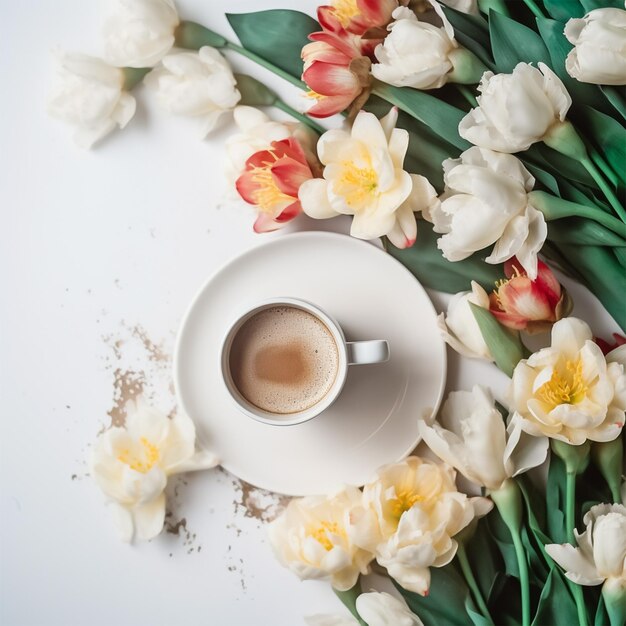 Caffe' e fiori