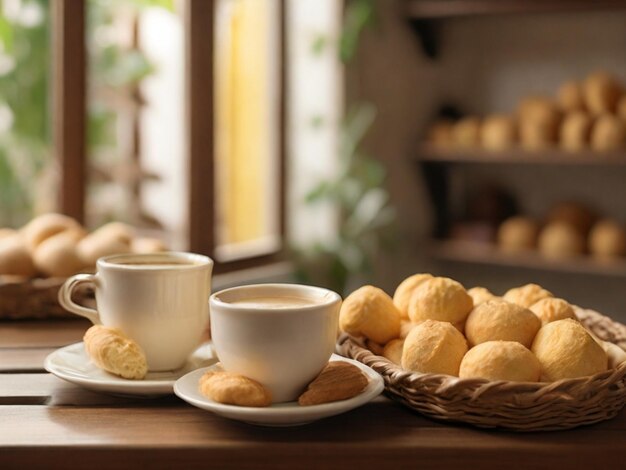 caffè e pane al formaggio