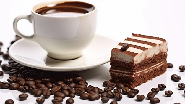 caffè e torta al cioccolato