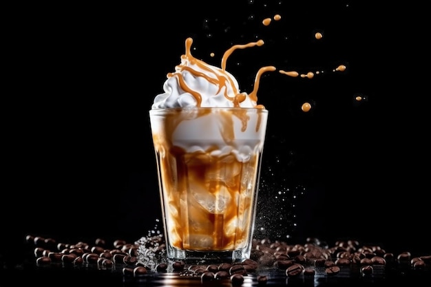 Caffè freddo freddo Illustrazione AI Generative