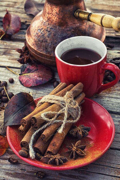 Caffè in autunno