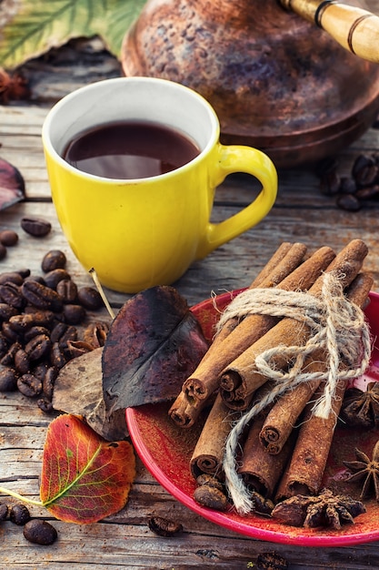 Caffè in autunno