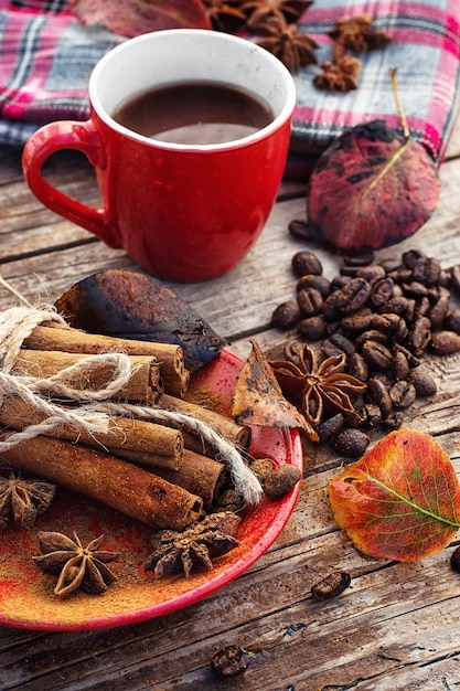 Caffè in autunno