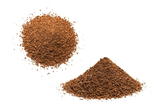 Caffe' istantaneo isolato su sfondo bianco