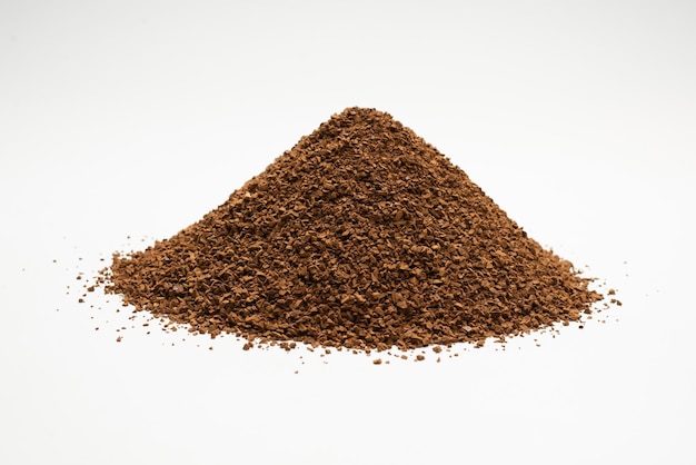 Caffe' istantaneo isolato su sfondo bianco