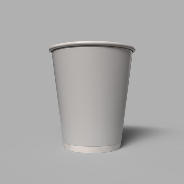 Caffè per andare su uno sfondo bianco isolato Tazza di carta kraft marrone con concetto di stile di vita con coperchio nero