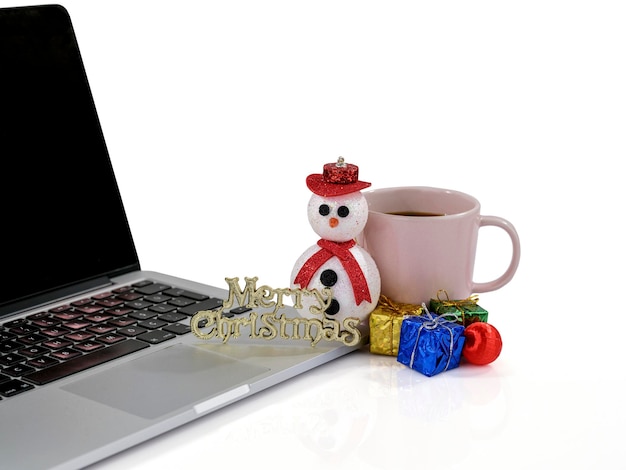 Caffè portatile e decorazioni natalizie