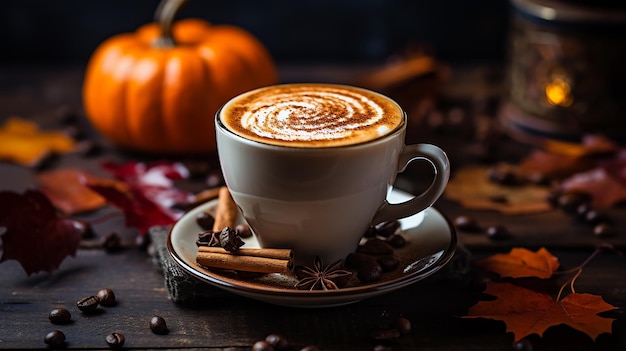 Caffè speziato alla zucca festivo