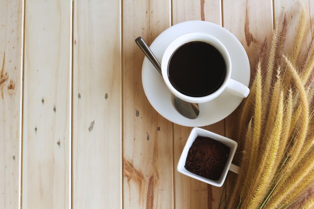 caffè su legno